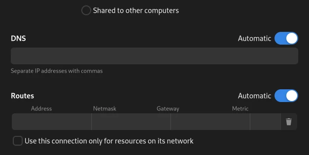 linux no internet local network only