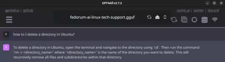 use gpt4all for Ubuntu Linux tech support